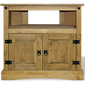 Materiau durable, console entree marron en bois