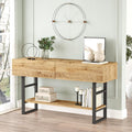 Magnifique console gris clair style rustique en acier