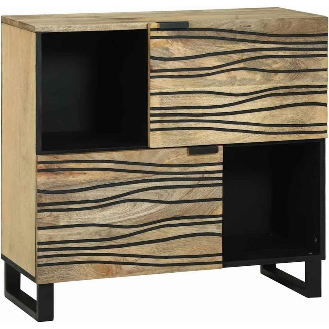 Style rustique buffet marron 80 x 33 x 75 cm