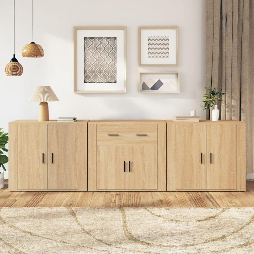 Buffet en chene beige