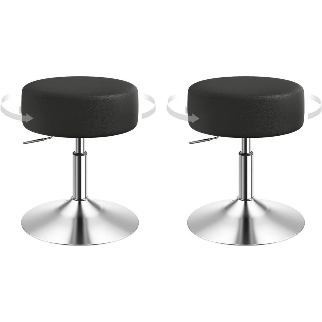 38, 5 x 38, 5 x 56 cm tabouret gris fonce siege pivotant