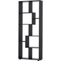 34 x 117 x 19, 5 cm bibliotheque gris fonce hauteur reglable