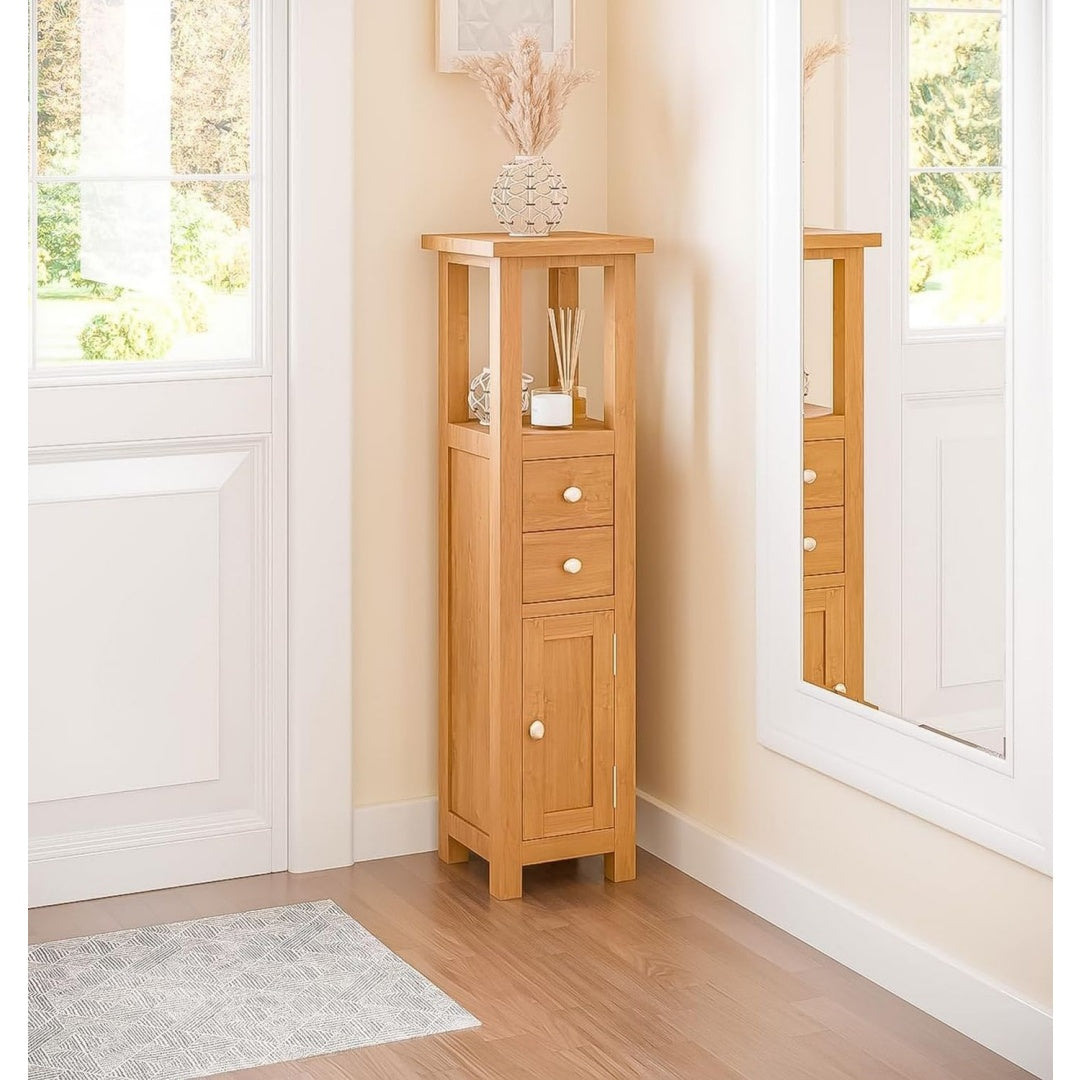 elegant, solution de rangement en bois style moderne 2 tiroirs