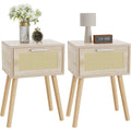 Table de chevet en pin et chene