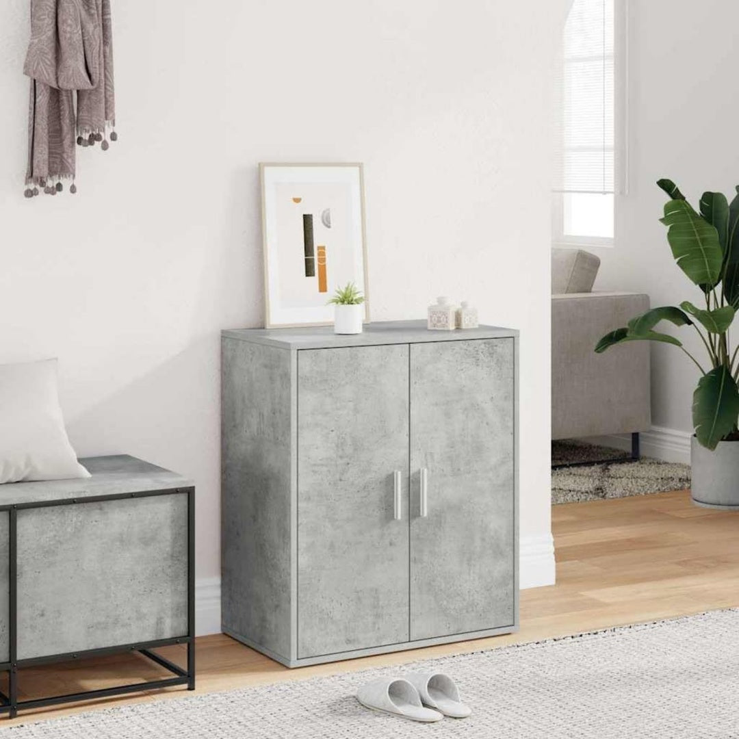 Armoire gris clair 2 portes pour le salon