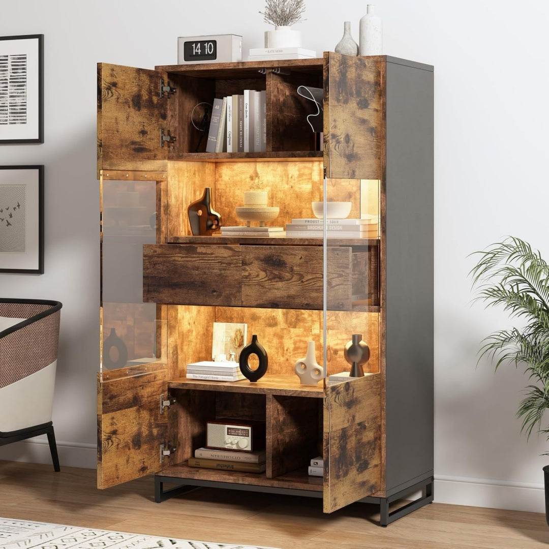 Style, bibliotheque gris clair en panneau de particules modulable
