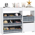 etagere gris clair en bois style moderne 30 x 105 x 80 cm