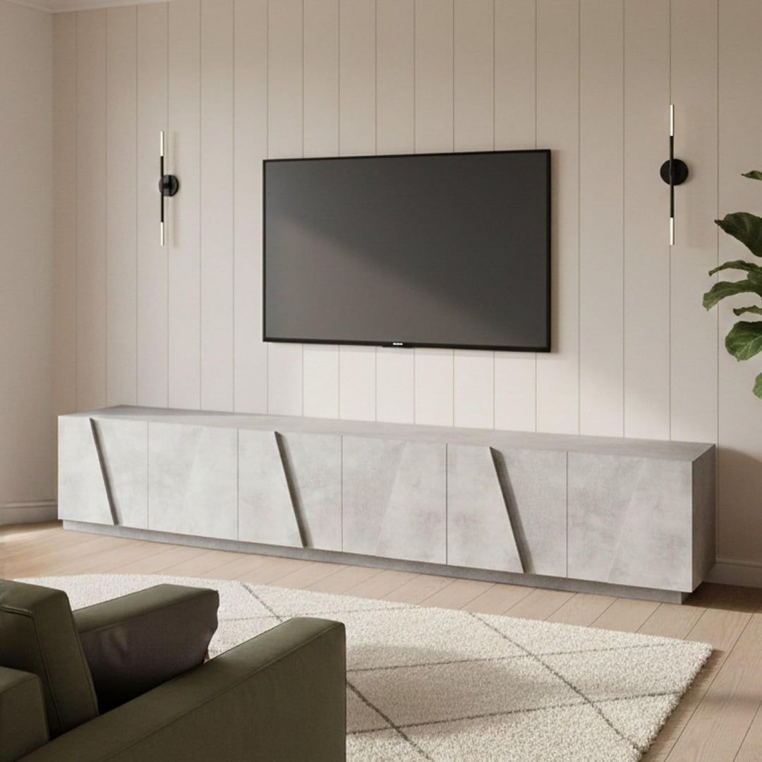 Meuble TV marron design classique