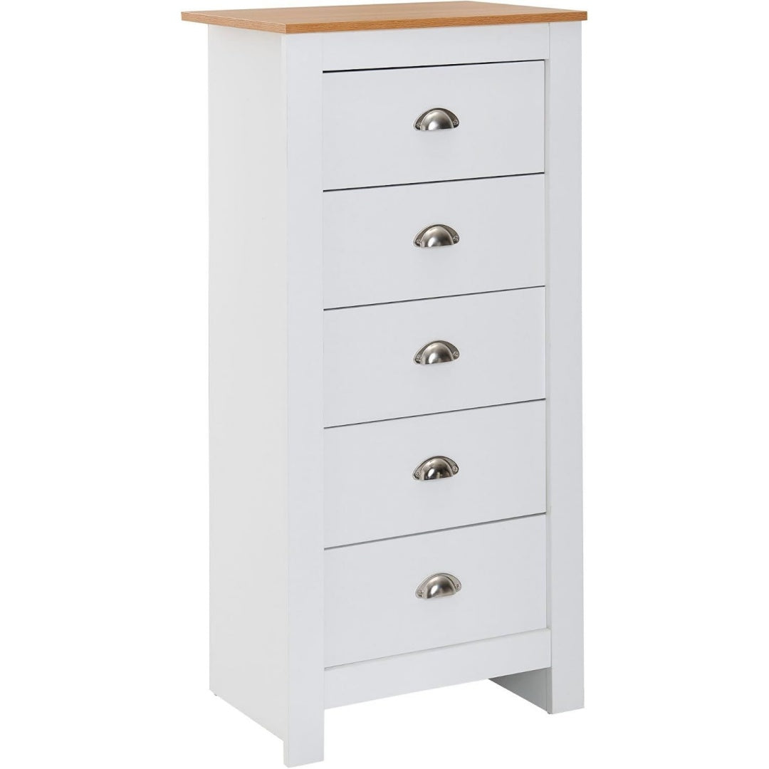 Gris clair commode de rangement decor chene