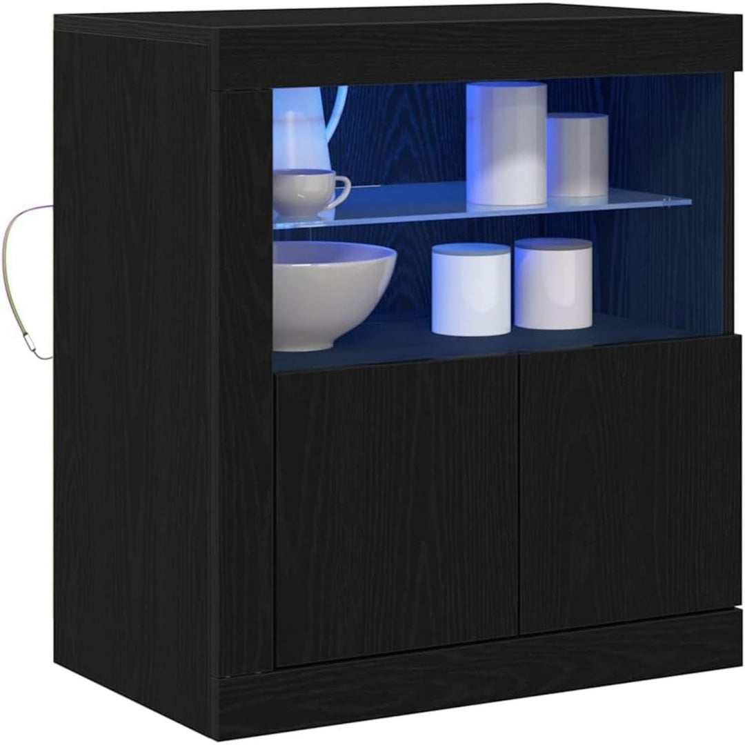 Contemporain buffet 60.5 cm de large noir