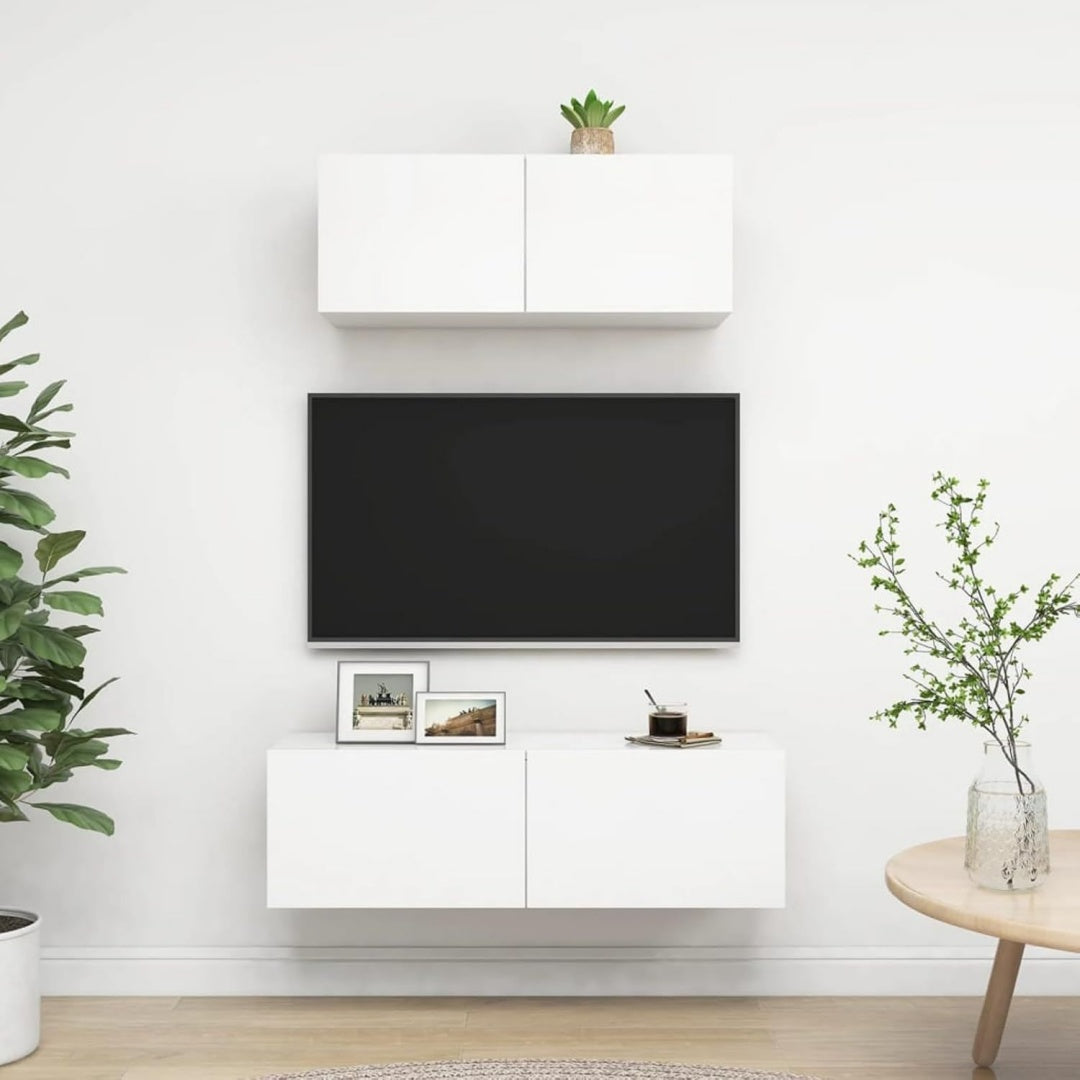 Ensemble de meubles gris clair moderne 100 x 30 x 30 cm