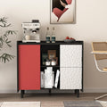 Rangement buffet couleur beige, deux tiroirs