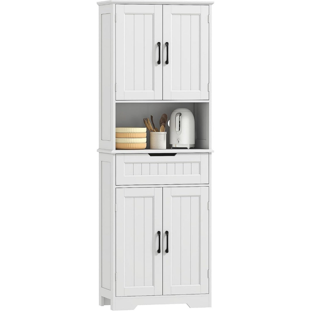 Solide meuble de rangement gris clair en bois style moderne 1 tiroir