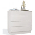 Commode aux lignes contemporaine gris clair