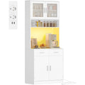 Credence gris clair metal, 80 cm de large a 2 portes