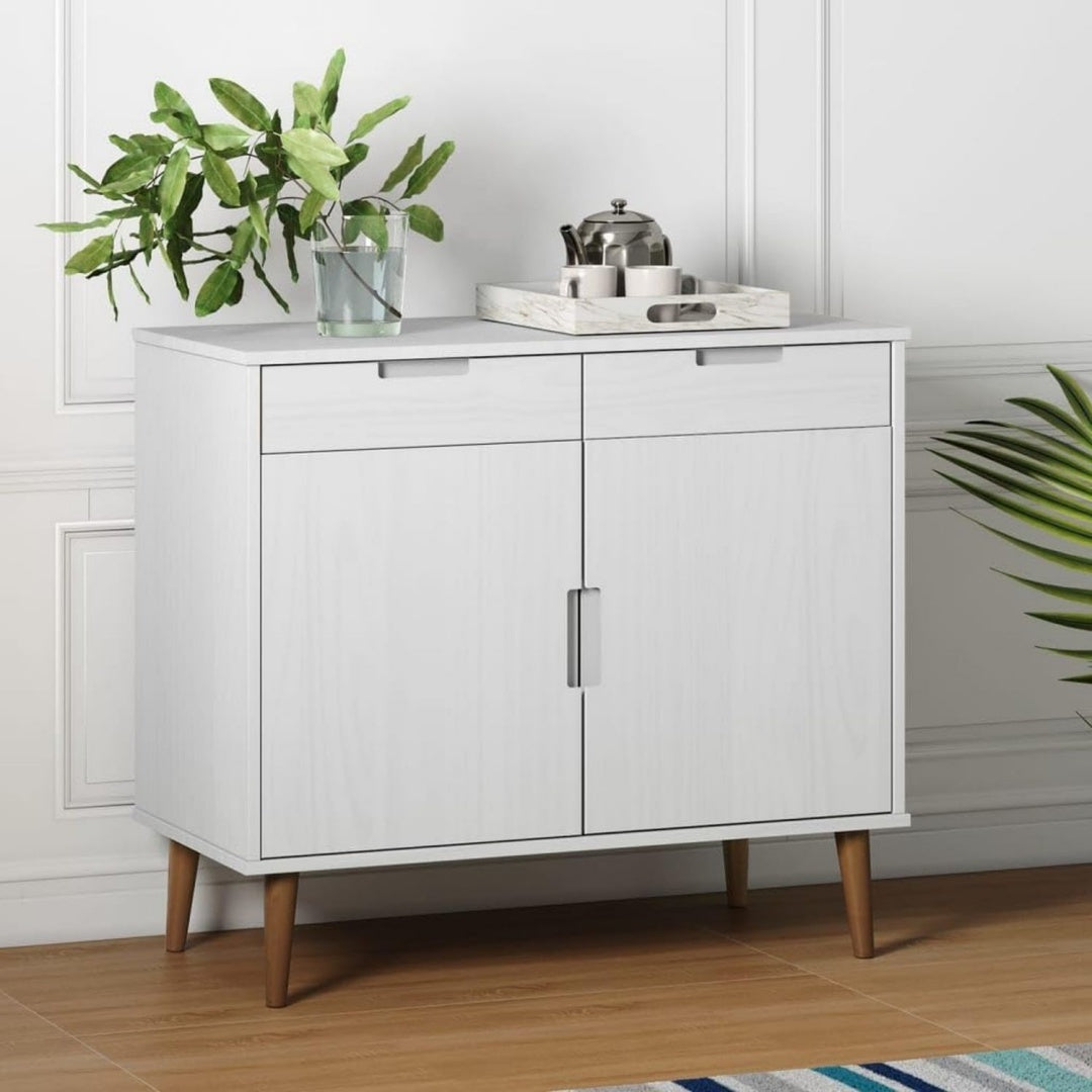 Grand buffet en bois massif et bois de pin