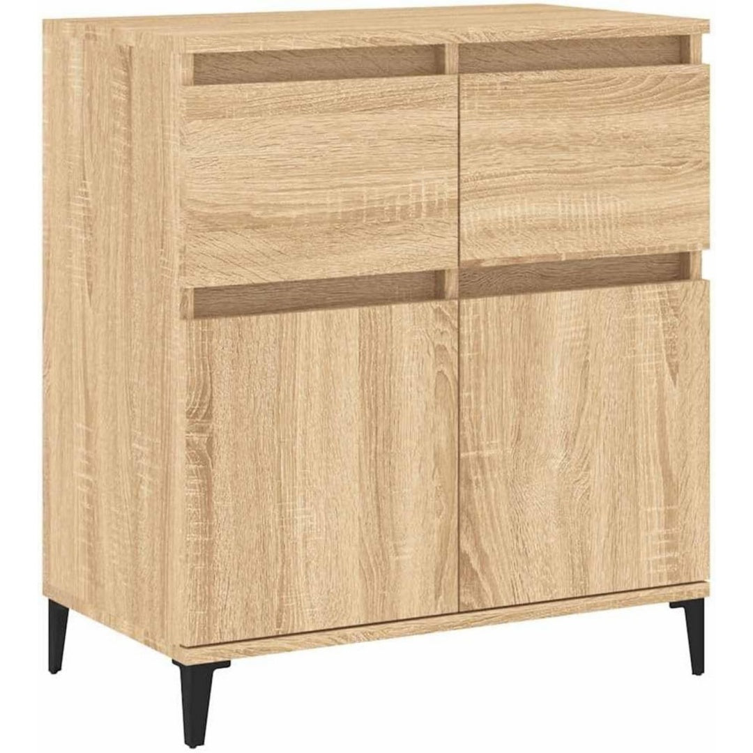 Rangement ferme et etageres, meuble de rangement marron style moderne