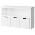 Meuble de rangement gris clair 33 x 102 x 61.5 cm