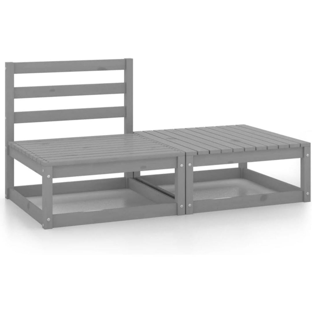 Meuble gris en pin 70 x 70 x 67 cm
