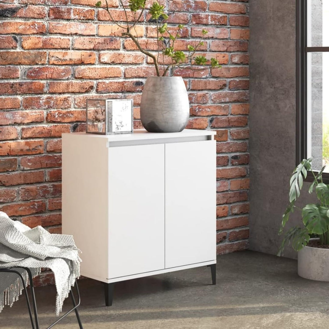 elegant bahut gris style industriel en metal