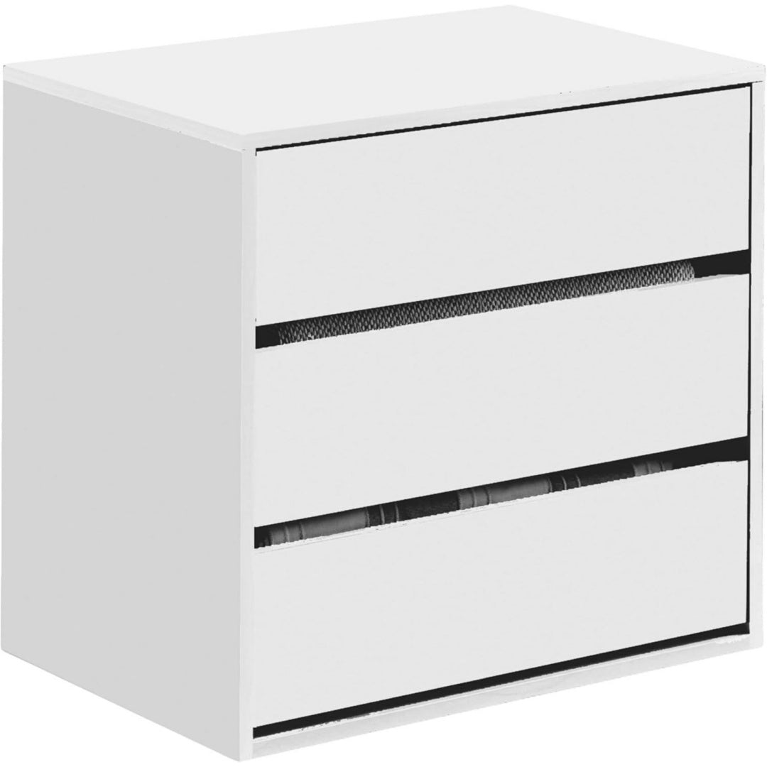 Commode pour bureau gris clair moderne