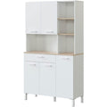 Gris clair buffet finition chene 186 x 108 x 40 cm